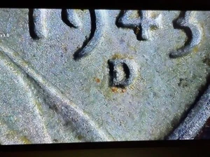1943 D rpm U.S. Coin steel cent - Picture 1 of 5