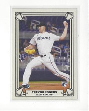2021 Topps 582 Montgomery Club Lost Design Set 3 #7 Trevor Rogers Rookie Marlins