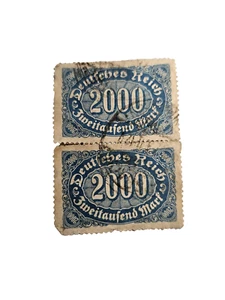 USED: Germany Scott #205 Vertical Pair - Picture 1 of 2