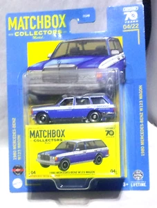 KKar Matchbox - 2023 Collectors - #04/22 * 1980 Mercedes Benz W123 Wagon- Blue - Picture 1 of 6