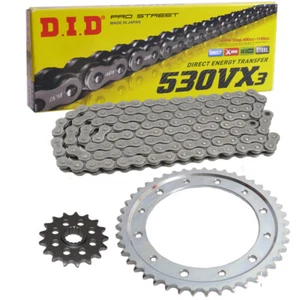 Chain Set Honda CBX550 82-83 Chain DID 530 VX3 104 Open 16/43 - Picture 1 of 4