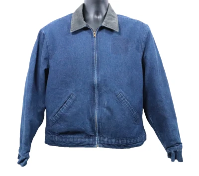 Chaqueta Denim Big Ben De Colección Para Hombre 42 Regular Manta Forrada Años 60 Garra Cremallera EE. UU. Foto 1 de 4