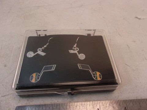 UTAH JAZZ EARRINGS AND CUFFLINKS ZION BANK Cover