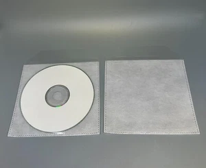 50-PACK CLEAR CPP DOUBLE CD/DVD SLEEVE WITH FLAP, CPPSLV-W/FLAP-DOUBLE - Picture 1 of 2