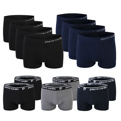 Pierre Cardin 4er Pack Boxershorts Unterhosen schwarz - blau - grau Gr. M - XXL - Bild 1 von 4