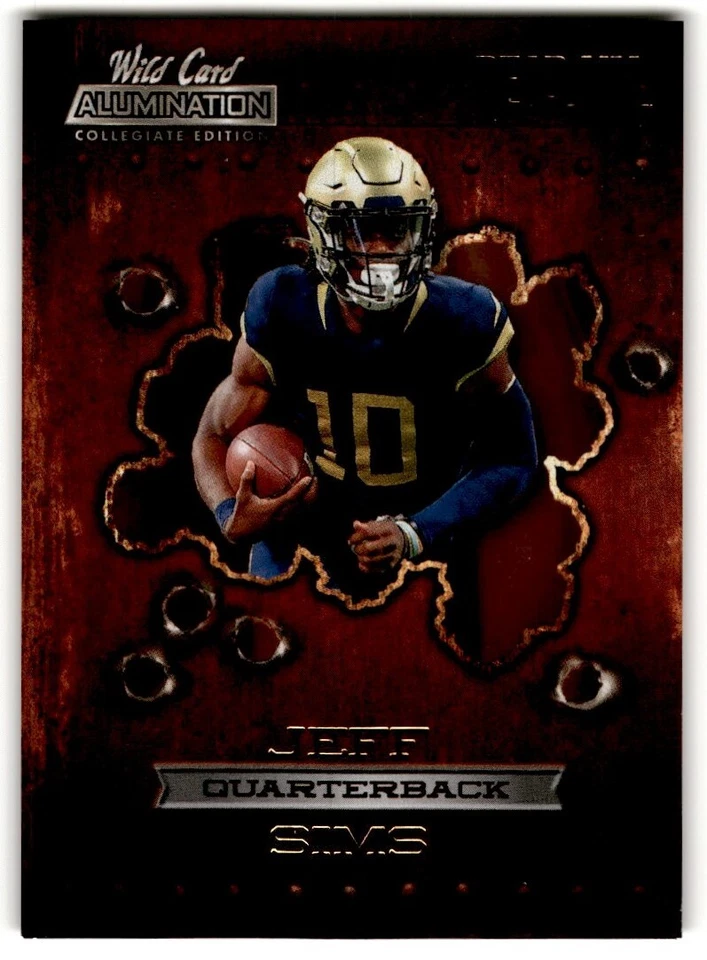 2021 Wild Card Alumination Dead Aim Jeff Sims #ANDA-16 (Creased) - Image 1 of 2