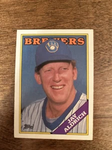 1988 Topps - Jay Aldrich Brewers # 616 (RC) - Bild 1 von 2