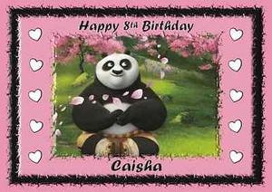 Kung fu Panda personalised A5 birthday card son daughter brother sister name age