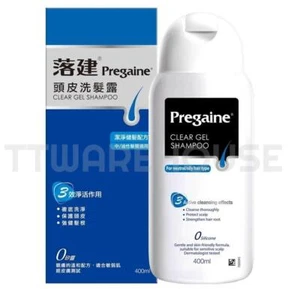 NEW PREGAINE Clear Gel Shampoo For Men Women Thinning Hair Loss Rogaine (400ml) - Picture 1 of 9