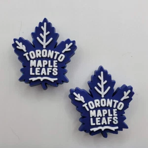 NHL Toronto Maple Leafs Hockey Team For Crocs Shoe Charms - 2 Pieces - Picture 1 of 1