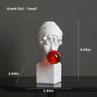 13in Greek Girl Roman Goddess Bust Head Statue Sculpture Handmade Decor As Gifts
