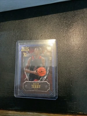 2022 Wild Card Matte SP Weekend Warrior Basketball Dalen Terry Blue/Red /2  - Image 1 of 2