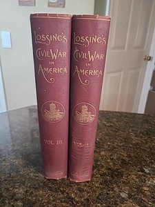 Lossings Civil War In America: Vols 1 And 3 Benson Lossing 1866 - Picture 1 of 19