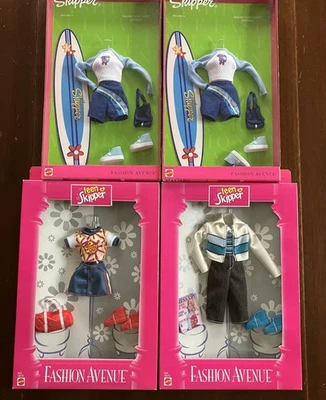 Lote de 4 Teen Skipper Fashion Avenue Fashions - NRFB Nuevo en EE. UU. Foto 1 de 4