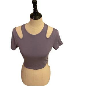 Lululemon Shoulder Cut-Out Yoga Tank Top LW1EHSS DKLA Lavender Women’s Size 4 - Picture 1 of 4