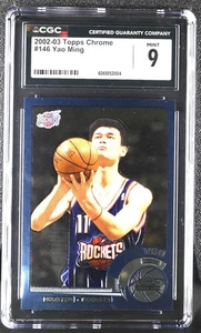 2002-03 Topps Chrome #146A Yao Ming RC CGC 9 MINT - Picture 1 of 2