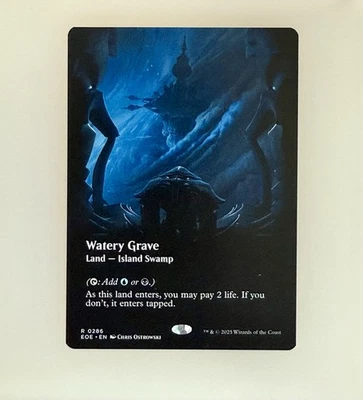 Magic the Gathering - Watery Grave (Borderless) Edge of Eternities Regular NM - Image 1 of 2