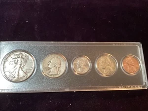 1944 Birth Year Coin Set 4 Silver Coins & Steel Cent For 81 Year Old Birthday! - Picture 1 of 11