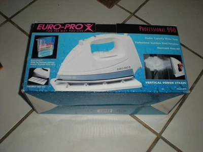 Euro-Pro X #990 KM 1400-Watt Electric Iron w/ Water Steam - New- SALE FREE SHIP - Image 1 of 4