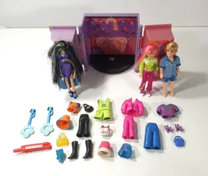 2002 3,5" Mattel Polly Pocket Rock Band Lot 3 Puppen Zubehör nicht vollständig. - Bild 1 von 8