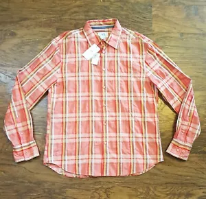 NWT Armani Exchange Mens Large L Shirt Stripe Pink Collared Button-Down Shirt - Picture 1 of 10