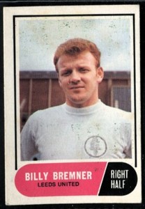 Trade Card,A&BC Gum,FOOTBALLERS,Football Facts,1969,Billy Bremner,Leeds,#43