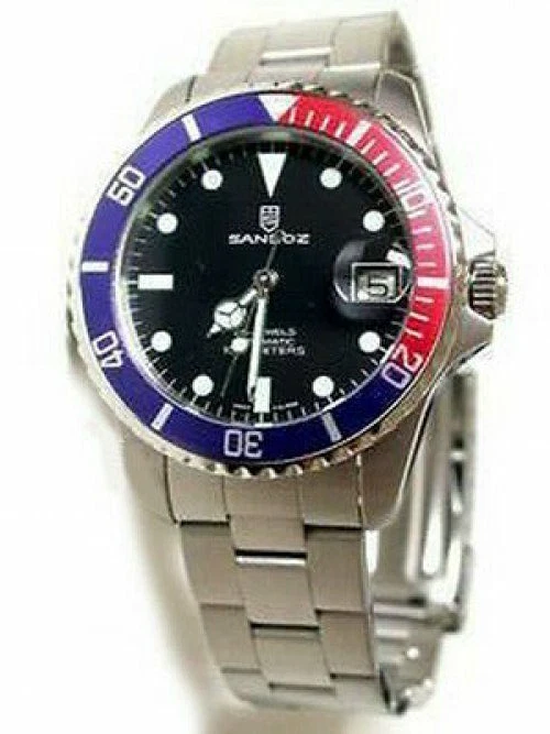 Sandoz Pesi Bezel 25 Jewels 100m Diving Automatic Men's Watch 3951D77-2