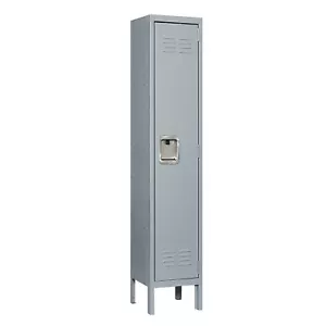 1 Door 66"H Metal Lockers with Lock Storage Locker Cabinet Gray - Picture 1 of 16