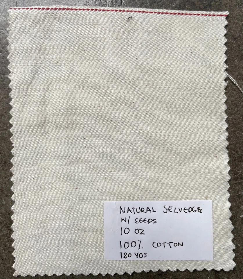 Denim de salvamento natural de 3 yardas con tela de semillas por yarda 100 algodón 9-10 oz Foto 1 de 2