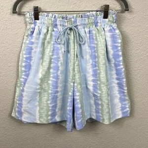NWT Madewell Second Wave Board Shorts In Tie dye Print Elastic Waist Sz S - Picture 1 of 11