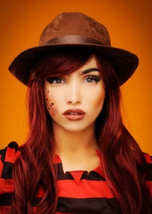 Adult Size Halloween Freddy Krueger Style Brown Fancy Dress Fedora Cosplay Hat - Picture 1 of 2