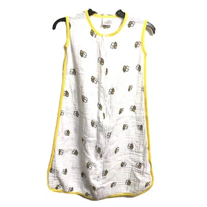 Aden + Anais Classic Sleeping Bag, 100% Muslin Wearable Bumblebee 12-18mo Large - Picture 1 of 9