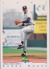 1992 Classic Best Bobby Munoz #6 Albany-Colonie Yankees Baseball RC