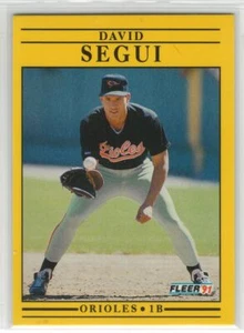 1991 Fleer Baseball #492 David Segui Rookie Card RC Orioles - Picture 1 of 2