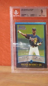 2001 Bowman Chrome Wilson Betemit Rookie Card BGS 9. - Picture 1 of 2