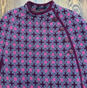 Women’s Vintage 60’s Welsh Woollens Pink Cape OS Pockets Mod/GoGo Pink - Picture 1 of 10