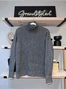 Celine Gray Cashmere Sweater Crisscross Back See description - Photo 1/8