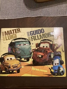 CARS & Buzz Lightyear Wood Jigsaw Puzzles with Storage Box 24 pc each - Picture 1 of 4