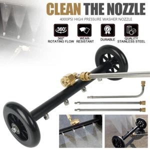 Car Pressure Cleaner Washer Undercarriage Wash Broom Rotate 360 With 4 nozzles - Picture 1 of 18