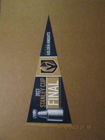 NHL Vegas Golden Knights Circa 2023 Stanley Cup Final Team Logo Hockey Pennant Cover