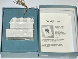LENOX 1990 VILLAGE INN CHRISTMAS ORNAMENT - ANNUAL -2ND IN A SERIES -NIB - Bild 1 von 2