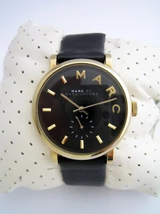 MARC JACOBS WOMENS BAKER WATCH MBM1269 GOLD STAINLESS STEEL LEATHER GENUINE - Picture 1 of 9