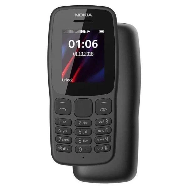 NOKIA 106 2G DUAL SIM DISPLAY 1.8" BLACK - Immagine 1 di 1