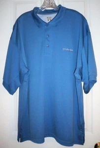 COLUMBIA MEN'S PERFORMANCE FISHING GEAR PFG, SHORT SLEEVE SHIRT, BLUE, SIZE XL  - Picture 1 of 7