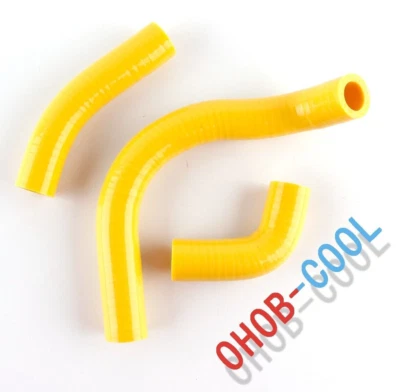 ДЛЯ SUZUKI RM 125 1986 1987 1988 1989 1990 СИЛИКОНОВЫЙ ШЛАНГ ОХЛАЖДАЮЩЕЙ ЖИДКОСТИ РАДИАТОРА ЖЕЛТЫЙ - Изображение 1 из 4