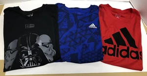 Lot of 3 Adidas Youth Boys Size Large 14-16 T-Shirts Tops - Picture 1 of 6