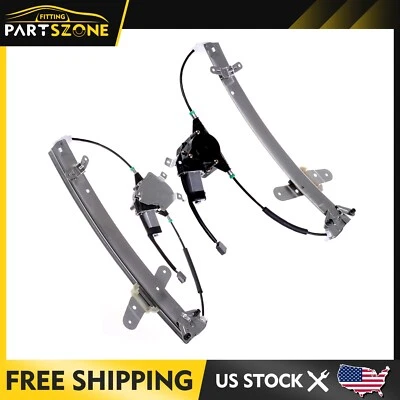 For Lincoln Town Car 1998-2011 w/ Motor Pair Front Power Window Regulator - Image 1 of 4