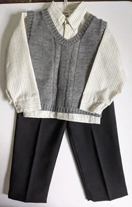 Happy Fella Boys Sweater Vest  Set Size 4T - Picture 1 of 7