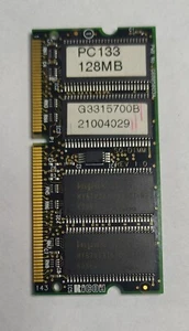 RICOH savier lanier gestenter SDRAM-DIMM PC133 128MB ASSY G3315700 SO-DIMM PCB - Picture 1 of 2