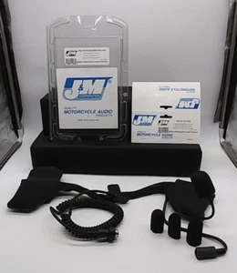 J&M 1998-2009 Harley Davidson Shorty-Style Headset/Mic & Lower 7 Pin Cord - Picture 1 of 24